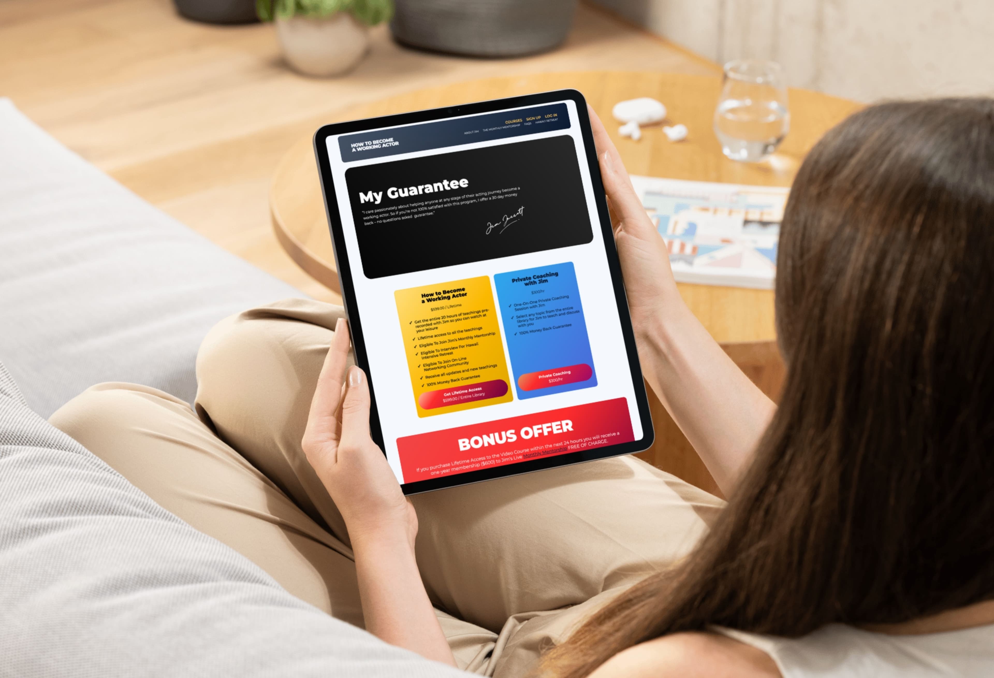 mockup jarett sign up